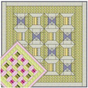 Sweet Pea Trellis and Angel Wings Quilt Designed by TK Harrison the Owner of BOMquilts.com!